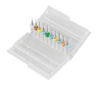 Tungsten Carbide Micro Drill Bits Set Tool Sharp Smooth Operations Circuit Board Precision Work