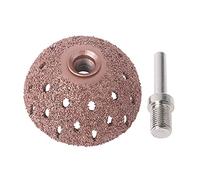 Tungsten Carbide Rasp/Contour Cup with Mandrel Adapter, Grinding Ball Rasp, Professional Accessories for Tyre Repair Tools, Non-Abrasive Pads for Polyx Oil