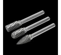Tungsten Carbide Rotary Burr Set 3pc