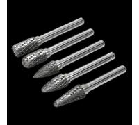 Sealey SDBK5 Tungsten Carbide Rotary Burr Set 5Pc