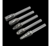 Tungsten Carbide Rotary Burr Set 5pc Ripper/Coarse