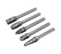 Tungsten Carbide Rotary Burr Set 5pc Ripper/Coarse - Sealey SDBCK5 New