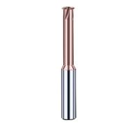 Tungsten Carbide Single Tooth Spiral Milling Cutter 3 Flutes 4 Blades CNC Tool Thread End Mill Router Bits M3 M4 M5 M6 M8 M10(M1X0.25)