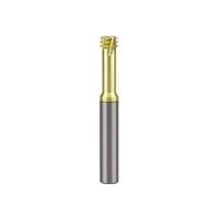 Tungsten Carbide Single Tooth Thread Milling Cutter Three Spiral Router Bits(M2x0.4xD4x50L 3T)