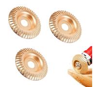 Tungsten Carbide Wood Sanding Discs & Grinding Wheel Set for Angle Grinder - Heavy-Duty Tungsten Carbide Wheel for Carving, Cutting, Shaping & Polishing Wood (3 Circular Arc)