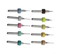 Tungsten Crafted Precision Drill Bit Collection Includes Ten Varied Sizes Suitable For PCBs And More(0.1-1mm)
