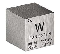 Tungsten Cube Metal Density Cubes Pure Metal High Density Element Cube for Element Collections Lab Experiment Material Hobbies Heavy Small Objects Experience (Wolfram, 1 Inch)