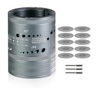 Tungsten Electrode Sharpener Grinder Head, Universal TIG Welding Tool w/Cut-Off Slot, 6 Sizes 8 Angles, 48 Holes, 3 CNC Mandrel,10 Diamond Wheels, Fits for Most Rotary Tool