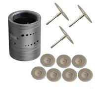 Tungsten Electrode Sharpener Head for TIG 8 Angles | 8 fixed holes, angles 7.5° to 30°, no wheel height adjustment, easy operation, for versatile welding