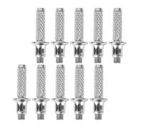 Tungsten Steel Hiking Rod Tips Replacement Silver 10 Pcs | 2.2 Ounce Accessory, Improved Stability and Better Traction, Suitable for Hikers Using Trekking Poles on Trails or Camping