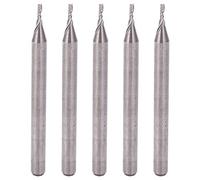 Tungsten Steel Spiral Router Bits 5pcs High Precision Wood Carving CNC Milling Cutter Set Durable Sharp 3.175mm Shank for Professional Woodworking