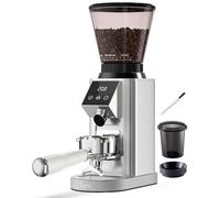 Tuni G1 Conical Coffee Grinder, Anti-Static Burr Mill with 48 Precise Settings, Precision Electronic Timer and LED Touch Screen for Espresso, Drip, Cold Brew Press,