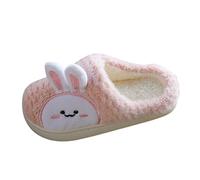 Tunic For Girl Dressed Casual Warm Winter Slippers Kids Warm Slippers Home 3D Cartoon Printing Slippers Girl Silver Pointed Toe, Pink, 11.5 UK Child