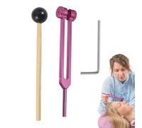 Tuning Fork 128 Hz - Aluminum Alloy Sensory Tuning Forks | Body Weighted Tuning Forks, Tuning Fork Medical, Diagnostic Tuning Forks Kit, Tuning Fork Mallet for Relaxation, Yoga