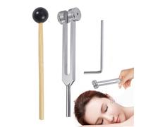 Tuning Fork 128Hz - Aluminum Alloy Sound Fork with Mallet, Precise Frequency | Sensory Healing Tuning Forks for Relaxation, Meditation, and Chakra Balancing, Diagnostic Medical Instrument
