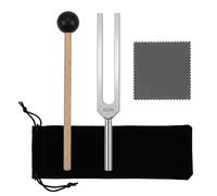 Tuning Fork 432 Hz, Tuning Fork Therapy Made of Aluminium Alloy, with a Silicone Hammer, a Repair Tool and a Cleaning Cloth for Sound Healing and Meditation