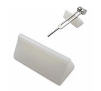 Tuning Fork Activator Block - Rubber Striker for Weighted & Unweighted Forks, Clear Tone, Long Sustain, Low Noise - Sound Therapy Tools, Sound Healing Instruments | White