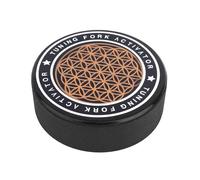 Tuning Fork Activator, Universal Rubber Tuning Fork Resonator Creates Sustained Tone & Minimal Noise Striker Block for Music Practitioners Meditation Enthusiasts(Gold)