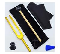 Tuning Fork Aluminum Alloy Tuning Fork 432hz Color Set Sound Tuning Forks Musical Percussion Instruments(Gold 432hz)