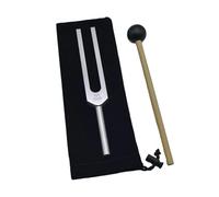 Tuning Fork Aluminum Alloy Tuning Forks Set Silver Professional Fork Meditation(528HZ)
