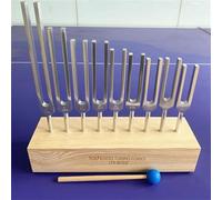Tuning Fork Chakra Set Healing and Meditation with Wooden Stand - Perfect Relaxation and Balancing
