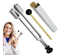 Tuning Fork Instrument,Accurate Frequency Tuning Fork | Aluminum Alloy Sensory Diagnostic Tool, Adjustable Tuning Forks with Hammer for Sound Treat
