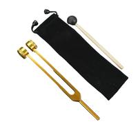 Tuning Fork Professional Tuning Fork 256HZ 1024HZ Aluminous Ear-Picking Diapason Percussion Musical Instrument Standard Tone(Gold Bag Hammer)