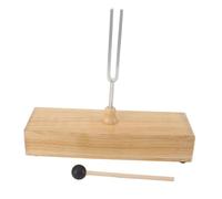 Tuning Fork Set 256Hz Tuning Fork Resonance Box Hammer Set Wooden Sound Healing for Acoustic Experiments Teaching Tests Meditation