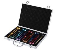 Tuning Fork Set, 8 Color Solfeggio Tuning Forks for Healing with Hammer, Weighted Tuning Forks for DNA Healing, Sound Therapy, Yoga, Reiki, Meditation