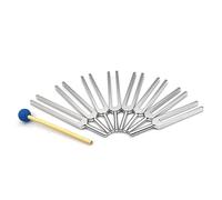 Tuning Fork Set - 8Pce, Chakra Yoga Aluminum Alloy Tuning Forks with Carrying Cases, Ideal for Meditation Sound Healing, 256/288/320/341.3/384/426.6/480/512 Hz