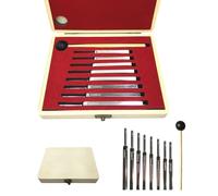 Tuning Fork Set for Healing Chakra, 8Pcs Tuning Forks with Wood Box for Sound Therapy, Yoga, Meditation, 256 Hz, 288 Hz, 320 Hz, 341.3 Hz, 384 Hz, 426.6 Hz, 480 Hz, 512 Hz