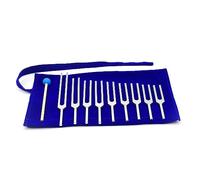 Tuning Fork Set - Max F 963Hz, Chakra Tuning Forks Percussion Instrument with Velvet Bag, Ideal for Yoga Meditation Sound Healing, 9 Pack