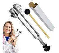 Tuning Fork Set - Sound Instrument, Adjustable Instrument, Reflex Hammer | Healing Vibration Set for Meditation, , Wellness, Relaxation, Diagnostic Aid for Body Balance, Stress, Chakras and