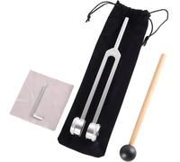 Tuning Fork Set, Tuning Fork 128Hz/256Hz/512Hz, Frequency Therapy, Aluminum Alloy Material, for Tuning Fork Therapy, Meditation Relaxation, Muscle Relaxation and Sleep Improvement