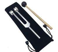 Tuning Fork Set, Tuning Forks for Healing, Aluminium Alloy Tuning Fork with Reflex Hammer, Tuning Fork Healing Instrument, Sound Healing Forks for Essential Yoga (256G)