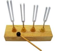 Tuning Fork Set With Wooden Resonance Box And Beater Resonance Tuning Fork Group Sound Propagation Vibration Experimental Instrument Sound Propagation Vibration Instrument