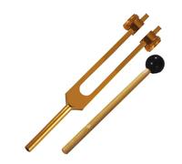 Tuning Fork Seven Colorful Tuning Fork Set for Meditation Aluminum Alloy Sound Tools Percussion Instrument for Sound Healing(Orange)