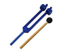 Tuning Fork Seven Colorful Tuning Fork Set for Meditation Aluminum Alloy Sound Tools Percussion Instrument for Sound Healing(Dark blue)