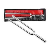 Tuning Fork Stainless Steel Tuning Fork Standard A 440 Hz Violin Guitar Tuner Instrument with Storage Bag for Musical Standard Instruments Violin Guitar Tuner Device
