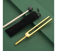 Tuning Forks for Healing,128/256/528 Healing Tuning Fork Original, for Chakra Healing, Sound Therapy, and Meditation, Tuning Fork Set Frequency Healing Devices for Yoga (256 Hz Gold)