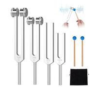 Tuning Forks for Healing,128hz 256hz 512hz 1024hz Set,Frequency Healing Device,Aluminum Alloy Chakra 128hz Healing Instruments for Relaxation Meditation,Yoga,Energy Work,Spiritual Gifts to Women