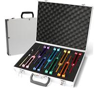 Tuning Forks for Healing Chakra Set, Weighted Tuning Fork Set of 8 Color, Including 7 Chakra Tuning Forks and 1 Soul Purpose Tuning Fork for Healing, Tuning the Human Biofield, Yoga, Meditation