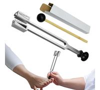 Tuning Forks For Healing Instrument, Tuning Fork Set With Reflex Hammer, Adjustable Sensory Diagnostic Tool For Sound Healing, Relaxation