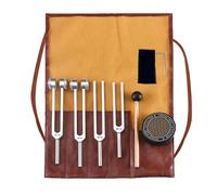 Tuning Forks for Healing, Meditation Tuning Fork Set with Activator and Leather Pouch for Chakra Healing, Schumann Resonance Percussion Instruments Yoga Musical Instruments Frequency Healing Devices