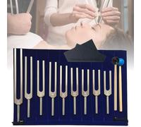 Tuning Forks for Healing Set, 9pcs Aluminum Alloy Chakra Healing Musical Tuning Fork (174/285/396/417/528/639/741/852/963Hz) with Reflex Hammer for Chakra, Healing, Sound Therapy, DNA Repair