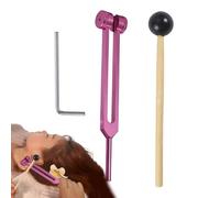 Tuning Forks for Healing, Solfeggio Tuning Fork Set - 128Hz Aluminium Alloy Tuning Forks - Diagnostic Kit, Accurate Solfeggio Frequencies for Relaxation, Meditation
