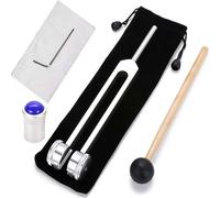 Tuning Forks for Healing with Gem Foot, 128hz healing instrument with Removable Gem Point fit, 128hz tuning fork set Frequency Healing Devices for Sound Healing Therapy (Lapis Lazuli fork)