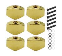 Tuning Mechanics for Electric Guitar, Set of 6 Spare Square Knobs - Tuning Mechanisms - for Guitarists Musicians Passionate Study Home Classical Electric Travel