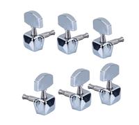 Tuning Pegs for Electric Guitars - 3 Left & Right Semi-Closed Stainless Steel Acoustic Guitar Parts Locking Tuning Pegs for Electric and Classical Guitars for Maintenance, Upgrade and Repair