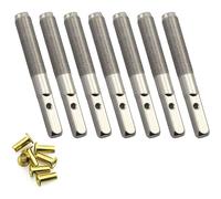 Tuning Pins Fixed String Nail for Lyre Harp Strings Primitive Stringed Instruments Silver 7PCS